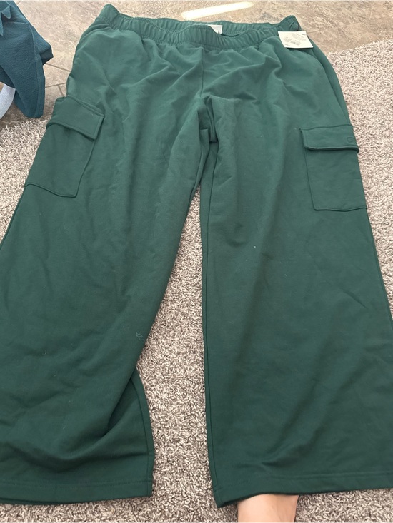 Ava & Viv Pants - Ava & Viv Dark Green Cargo Joggers